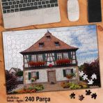 Asil Hobi Çiçek Bahçesi-Ev-Mimari Yapboz-Ayak Destekli Çerçeveli 240 Parça Puzzle