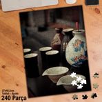 Asil Hobi Çini-Porselen-Bardak-Vazo Yapboz-Ayak Destekli Çerçeveli 240 Parça Puzzle