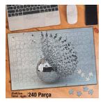 Asil Hobi Dağılmış Disko Topu-Obje Yapboz-Ayak Destekli Çerçeveli 240 Parça Puzzle