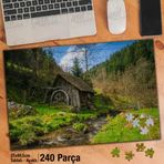 Asil Hobi Değirmen-Doğa-Manzara-Su-Orman Yapboz-Ayak Destekli Çerçeveli 240 Parça Puzzle