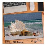 Asil Hobi Deniz Kabuğu-Deniz Kestanesi-Manzara Yapboz-Ayak Destekli Çerçeveli 240 Parça Puzzle