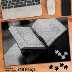 Asil Hobi Dini Kitap-Tesbih-Kuranı Kerim-İslam Yapboz-Ayak Destekli Çerçeveli 240 Parça Puzzle