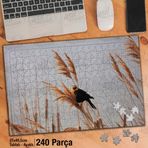 Asil Hobi Doğa-Çimen-Dal-Kuş-Bitki-Buğday Yapboz-Ayak Destekli Çerçeveli 240 Parça Puzzle