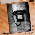 Asil Hobi Eski Telefon-Kadran-Ahize-Nostalji Yapboz-Ayak Destekli Çerçeveli 240 Parça Puzzle