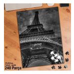 Asil Hobi Eyfel Kulesi-Gri-Hdr-Tarihi Yapboz-Ayak Destekli Çerçeveli 240 Parça Puzzle