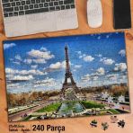 Asil Hobi Eyfel Kulesi-Paris-Manzara-Tarih Yapboz-Ayak Destekli Çerçeveli 240 Parça Puzzle