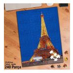 Asil Hobi France-Paris-Eyfel Kulesi-Gece Yapboz-Ayak Destekli Çerçeveli 240 Parça Puzzle