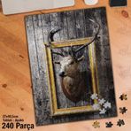 Asil Hobi Geyik-Hayvan-Çerçeve-Yapboz-Ayak Destekli 240 Parça Puzzle