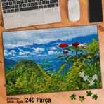 Asil Hobi Kuş Bakışı Manzara-Çiçek-Ağaçlar-Doğa-Yapboz-Ayak Destekli 240 Parça Puzzle