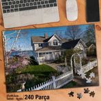 Asil Hobi Lüks Ev-Mimari-Bahçe-Ağaçlar Yapboz-Ayak Destekli Çerçeveli 240 Parça Puzzle