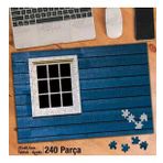 Asil Hobi Mavi Duvar-Beyaz Pencere-Obje Yapboz-Ayak Destekli Çerçeveli 240 Parça Puzzle