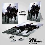Asil Hobi Mustafa Kemal Atatürk-At Binme-Yapboz-Ayak Destekli Çerçeveli 42 Parça Puzzle