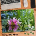 Asil Hobi Nilüfer Çiçeği-Göl-Doğa-Bitki-Tabiat Yapboz-Ayak Destekli Çerçeveli 240 Parça Puzzle