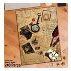 Asil Hobi Nostalji-Köstekli Saat-Resimler Yapboz-Ayak Destekli Çerçeveli 240 Parça Puzzle