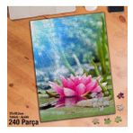 Asil Hobi Pembe Nilüfer Çiçeği-Doğa-Bitki Yapboz-Ayak Destekli Çerçeveli 240 Parça Puzzle