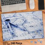 Asil Hobi Proje-Çizim-Mimari-Mühendislik-Tasarım Yapboz-Ayak Destekli Çerçeveli 240 Parça Puzzle