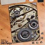 Asil Hobi Saat Mekanizması-Çarklar-Mühendis Yapboz-Ayak Destekli Çerçeveli 240 Parça Puzzle