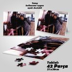 Asil Hobi Salıncakta Sallanan Kız Çocuğu Ve Atatatürk-Yapboz-Ayak Destekli 42 Parça Puzzle