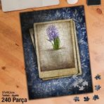 Asil Hobi Sümbül-Desen-Saksıdaki Çiçek Yapboz-Ayak Destekli Çerçeveli 240 Parça Puzzle