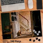 Asil Hobi Terk Edilmiş Virane Bina-Kırık Cam Yapboz-Ayak Destekli Çerçeveli 240 Parça Puzzle