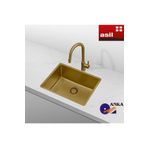 Asil Krom 40x50 Gold Paslanmaz Çelik Evye
