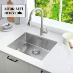 Asil Krom As 359 Paslanmaz Çelik Evye Tezgah Altı 40X50 Cm