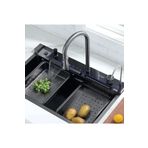 Asil Krom Tam Otomatik 5 Tuşlu Dijital Göstergeli Akıllı Eviye Seti(75X45 CM 3547)