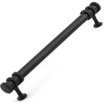 Asil Metal Asil Metalpolimer Boncuk Halka Modern Dolap Çekmece Kulpları (160 mm )- 2 adet - Siyah