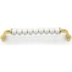 Asil Metal Asil Metalpolimer Misket Boncuk Lüks Modern Dolap Çekmece Kulpları (224 mm ) Altın Boncuk-10 Adet