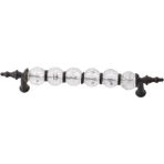 Asil Metal Polimer Iğne Ayak Kristal Boncuk Siyah (16 cm)- 2 Adet - 160