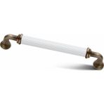 Asil Metal Yakut Kombin Lüks Modern Dolap Çekmece Kulpları (2 Adet ) 320 mm Antik Sarı Beyaz - yok