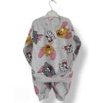 Asil Öztürk Baby & Kids Balam Kız Çocuk Tom ve Jerry Alt Üst Eşofman Takımı Pijama - 9 Yaş - 00E-Gri