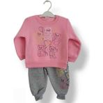 Asil Öztürk Baby & Kids Kız Bebek Çocuk Alt Üst Eşofman Takımı Kışlık 3 Ip Şardonlu Ayıcıklı Model - 1 Yaş - 01P-Pembe