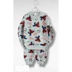 Asil Öztürk Baby & Kids Spiderman Alt Üst Takım Eşofman Içi Şardonlu Kışlık Pijama - 2 Yaş - 01-Gri