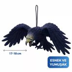 Asılabilir Lateks Kartal Dekor Süsü Siyah 17-18 Cm Vitrin