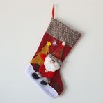 Asılabilir Yılbaşı Yeniyıl Hediye Çorabı 35cm Noel Ağaç Süsü Çorap Christmas Süslemeleri