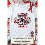 Asilcomkids Kişiye Özel İsim Yazılı 19 Mayıs Tişörtü - Atatürk'ü Anma Gençlik ve Spor Bayramı Temalı Çocuk Tişörtü - Premium Baskılı