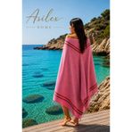 Asilex Home Collection Gökkuşağı Desenli Peştemal Plaj Havlusu , %100 Pamuk Türk Havlusu, Oeko-Tex Sertifikalı, Hafif ve Hızlı Kuruyan Pestemal