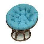 Asılı Sandalye için Su Geçirmez Yuvarlak Sandalye Minderi, Asma Sandalye için Büyük Koltuk Minderi, Hasır Yumurta Sepeti için Yedek Minder, Beyaz (40 cm)