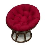 Asılı Sandalye için Su Geçirmez Yuvarlak Sandalye Minderi, Asmak için Büyük Koltuk Minderi, Hasır Sepet, Sandalye Yedek Yastığı, Yumurta Yuvası Sandalyesi için Yedek Minder (40 cm Beyaz)
