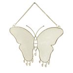 Asılı Takı Organizatör, Duvara Monte Küpe Ekran Askısı, Dolap Depolama Rafı, Metal takı Teşhir Standı, Kolye Bilezik Tutucu Kız Kadınlara Hediye(Butterfly-Altın)