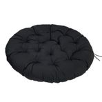 Asılı Yumurta Sandalye Minderleri Su Geçirmez Yumuşak Rahat Koltuk Minderleri İç/Dış Mekan Salıncak Sandalyeler için 99 cm x 99 cm Veranda ve Bahçe için İdeal Siyah Hamak Sandalye Sırt Yastığı