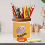 Asilmeydan 448926411 Sevimli Baykuş Ahşap Seramik Kalemlik