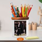 Asilmeydan 449017921 Pelerinli Mustafa Kemal Atatürk Ahşap Seramik Kalemlik