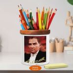 Asilmeydan 449337204 Asil Lider Mustafa Kemal Paşa Ahşap Seramik Kalemlik