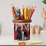 Asilmeydan 449372828 Türk Bayrağı Ve Mustafa Kemal Atatürk Ahşap Seramik Kalemlik