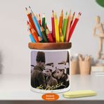 Asilmeydan 451757131 Mustafa Kemal Atatürk Ve Gençler Ahşap Seramik Kalemlik
