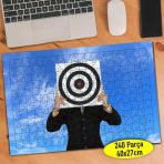 Asilmeydan 456442113 240 Parça Hedef Tahtası Adam Puzzle Yapboz Tablo