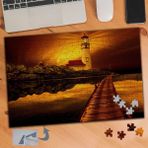 Asilmeydan 457300488 240 Parça Işıklı Deniz Feneri Puzzle Yapboz Tablo