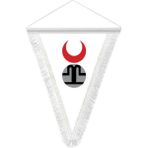 Asilmeydan Altın Ordu Devleti - 17 Eski Türk Devletleri Bayrağı - Hatıra Üçgen Flama Bayrak - Renkli